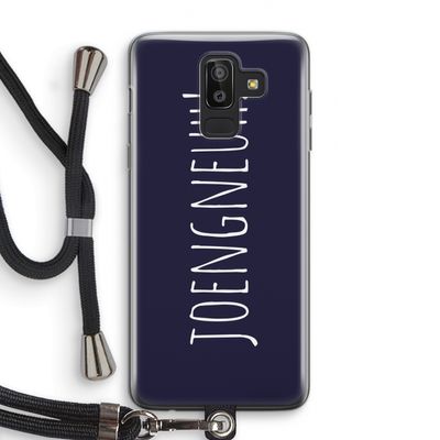 Joengneuh!: Samsung Galaxy J8 (2018) Transparant Hoesje met koord