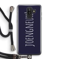 Joengneuh!: Samsung Galaxy J8 (2018) Transparant Hoesje met koord