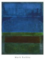 Kunstdruk Mark Rothko Blue, Green and Brown 71x94cm
