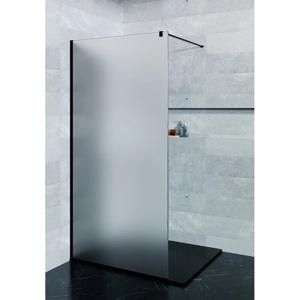 Inloopdouche SaniClear Blurred | 80x200 cm | Nano | Matglas | Mat zwart beslag