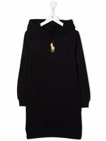 POLO RALPH LAUREN KIDS robe à logo brodé - Noir