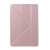 Honingraat TPU bodem geval horizontale vervorming Flip lederen case voor iPad mini 2019 met houder (Rose goud)