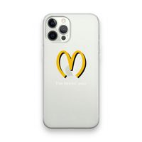 I'm lovin' you: iPhone 12 Pro Transparant Hoesje