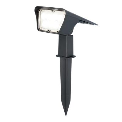 Odessa solar prikspot - Incl. Schemerschakelaar - 6000K daglicht wit - 2 lichtstanden - 300 lumen - 6-12 uur brandtijd - Kantelbaar - IP65 waterdicht - Tuinspot op zonne energie