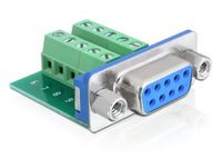 Delock 65268 65268 D-sub female connector 180 ° Aantal polen: 9, 10 1 stuk(s)