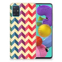 Samsung Galaxy A51 | TPU bumper | Zigzag Multi Color