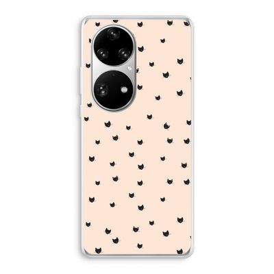 Kleine kattenkopjes: Huawei P50 Pro Transparant Hoesje