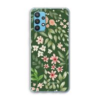 Botanical green sweet flower heaven: Samsung Galaxy A32 4G Transparant Hoesje
