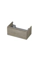 Onderkast INK 1 lade greeploos met houten keerlijst 80 cm x 45 cm x 35 cm Greige eiken 1257529 Onderkast INK 1 lade greeploos met houten keerlijst 80 cm x 45 cm x 35 cm Greige eiken 1257529