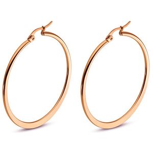 Hoop Oorringen Cilla Jewels Edelstaal Rose