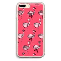 Flamingo: iPhone 7 Plus Transparant Hoesje