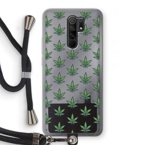Weed: Xiaomi Redmi 9 Transparant Hoesje met koord