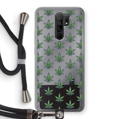 Weed: Xiaomi Redmi 9 Transparant Hoesje met koord