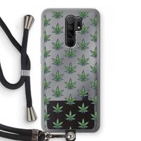 Weed: Xiaomi Redmi 9 Transparant Hoesje met koord