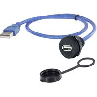 USB 2.0 type A Chassisbus, inbouw 1310-1018-05 M22 1310-1018-05 encitech 1 stuk(s) - thumbnail