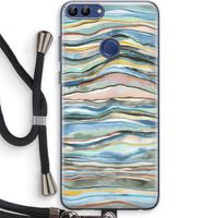 Watercolor Agate: Huawei P Smart (2018) Transparant Hoesje met koord