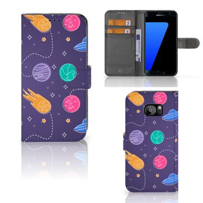 Samsung Galaxy S7 Edge | Wallet Case | met Pasjes | Space