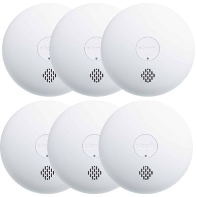 Somfy Protect slimme en draadloos koppelbare rookmelderset 6-pack Somfy Protect slimme en draadloos koppelbare rookmelderset 6-pack