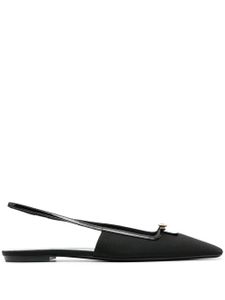 Saint Laurent mules à détail de boucle - Noir