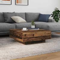 Salontafel Oud Hout en Blauw 80 x 80 x 31 cm Bewerkt hout