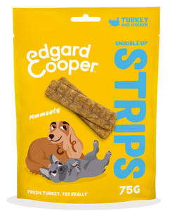 Edgard & Cooper Strips Kalkoen&Kip hondensnacks 75 gram