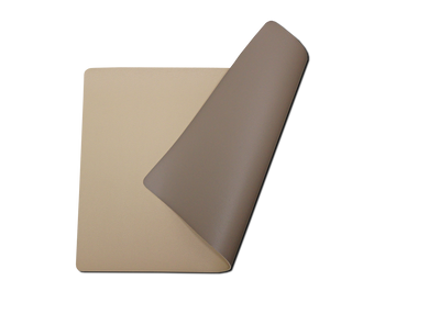 Wicotex placemat kunstleer beige-zand moon dubbelzijdig