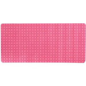 MSV Douche|bad anti-slip mat badkamer rubber - fuchsia roze - 76x36 cm