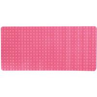 MSV Douche|bad anti-slip mat badkamer rubber - fuchsia roze - 76x36 cm