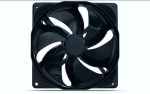 NoiseBlocker NB-eLoop B12-PS Black Edition PC-ventilator Zwart (b x h x d) 120 x 120 x 25 mm