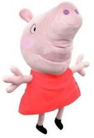 Otto Simon Peppa pig knuffel handpop met geluid 28 cm