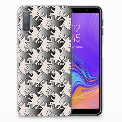 Samsung Galaxy A7 (2018) | TPU Hoesje | Salamander Grey