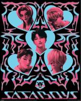Poster K-Pop Demon Hunters - Saja Boys Hearts 40x50cm