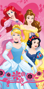 Disney Princess strandlaken 70 x 140 cm Roze