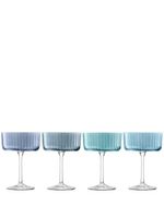 LSA International lot de quatre verres à cocktail Gems - Bleu