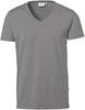 Hakro 272 V-neck shirt Stretch - Mottled Grey - 2XL