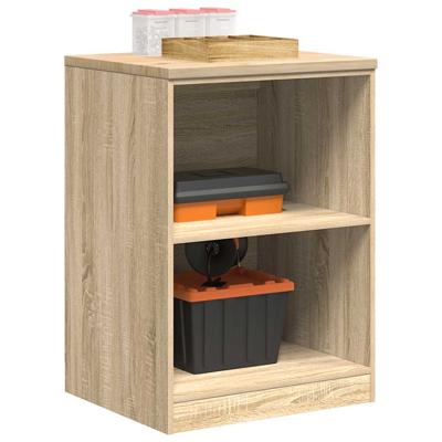 Garagekast 60x51x85 cm massief grenenhout sonoma eikenkleurig
