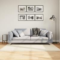 VidaXL Vloerkleed pamplona shaggy hoogpolig modern 120x170 cm crème