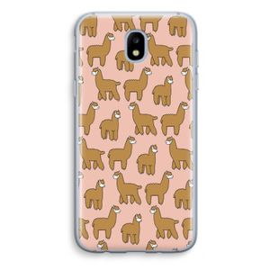 Alpacas: Samsung Galaxy J5 (2017) Transparant Hoesje