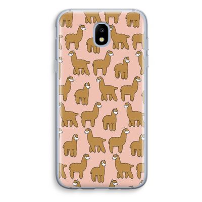 Alpacas: Samsung Galaxy J5 (2017) Transparant Hoesje