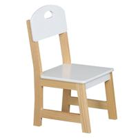 Stoeltje voor kinderen - hout - wit - bijzet stoel - 28 x 28 x 57 cm - peuter stoelen/kinderstoelen Stoeltje voor kinderen - hout - wit - bijzet stoel - 28 x 28 x 57 cm - peuter stoelen/kinderstoelen