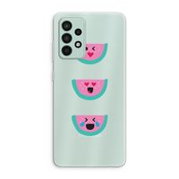 Smiley watermeloen: Samsung Galaxy A52s 5G Transparant Hoesje
