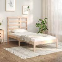 Bedframe massief hout 75x190 cm