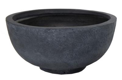 Arizona Round Bowl Graphite D44H21 cm bloempot - Mcollections