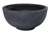 Arizona Round Bowl Graphite D44H21 cm bloempot - Mcollections