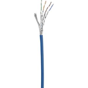 Renkforce RF-4979746 RJ45 Netwerkkabel, patchkabel CAT 6 S/FTP 1.00 m Blauw Snagless, Vergulde steekcontacten, Vlambestendig 1 stuk(s)