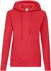 Fruit Of The Loom F409 Ladies´ Classic Hooded Sweat - Red - XS