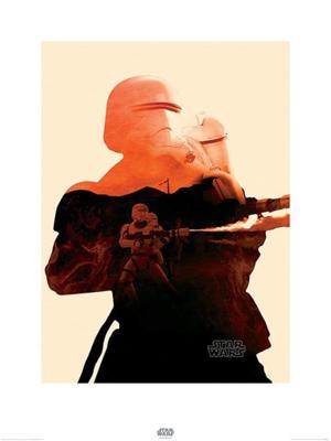 Kunstdruk Star Wars Episode VII Flametrooper Tri 60x80cm
