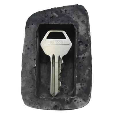 Gerimport Sleutel opbergsteen - kunststof - 5 x 8 cm - voor buiten - sleutels opbergen