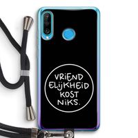 Vriendelijkheid: Huawei P30 Lite Transparant Hoesje met koord