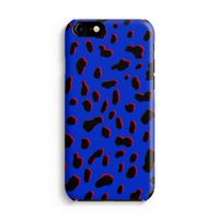 Blue Leopard: iPhone 8 Volledig Geprint Hoesje